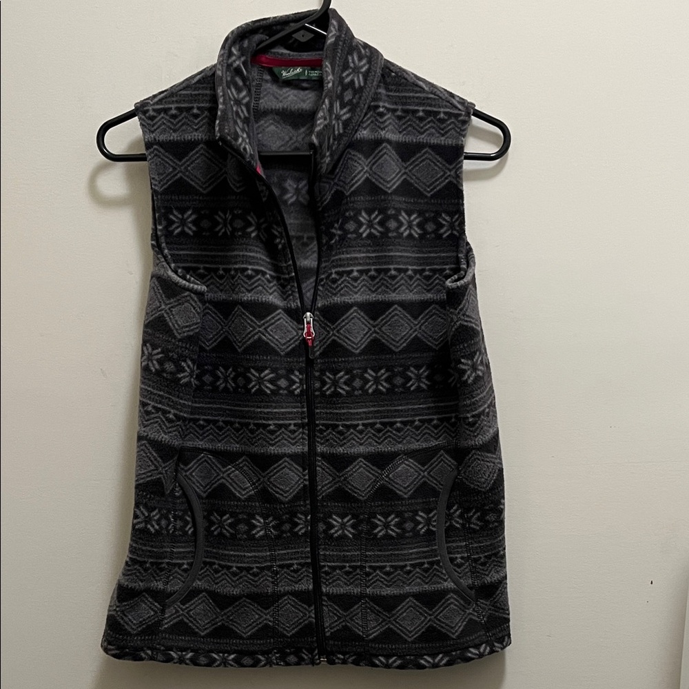 Woolrich Gray Patterned Vest